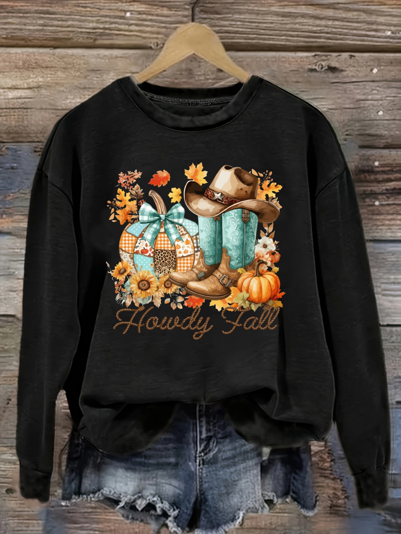 Costumes - Women's Casual Long Sleeve Crew Neck