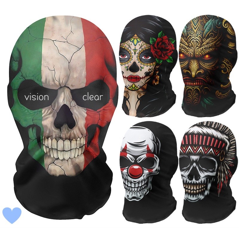 Led Purge Mask Halloween - Skeleton Full Face Fashion Headwear Mask