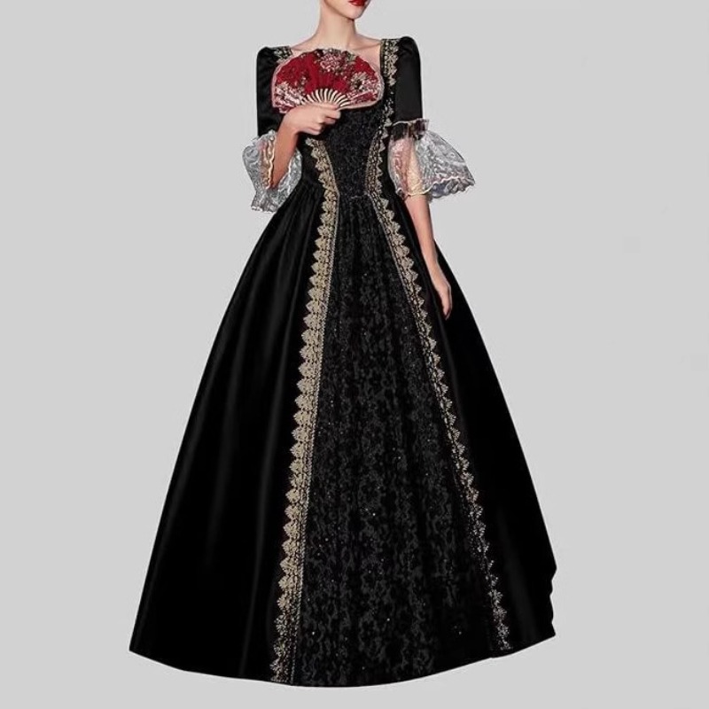 Medieval Renaissance Dress Women - S‑5XL Women New Medieval Renaissance Victorian