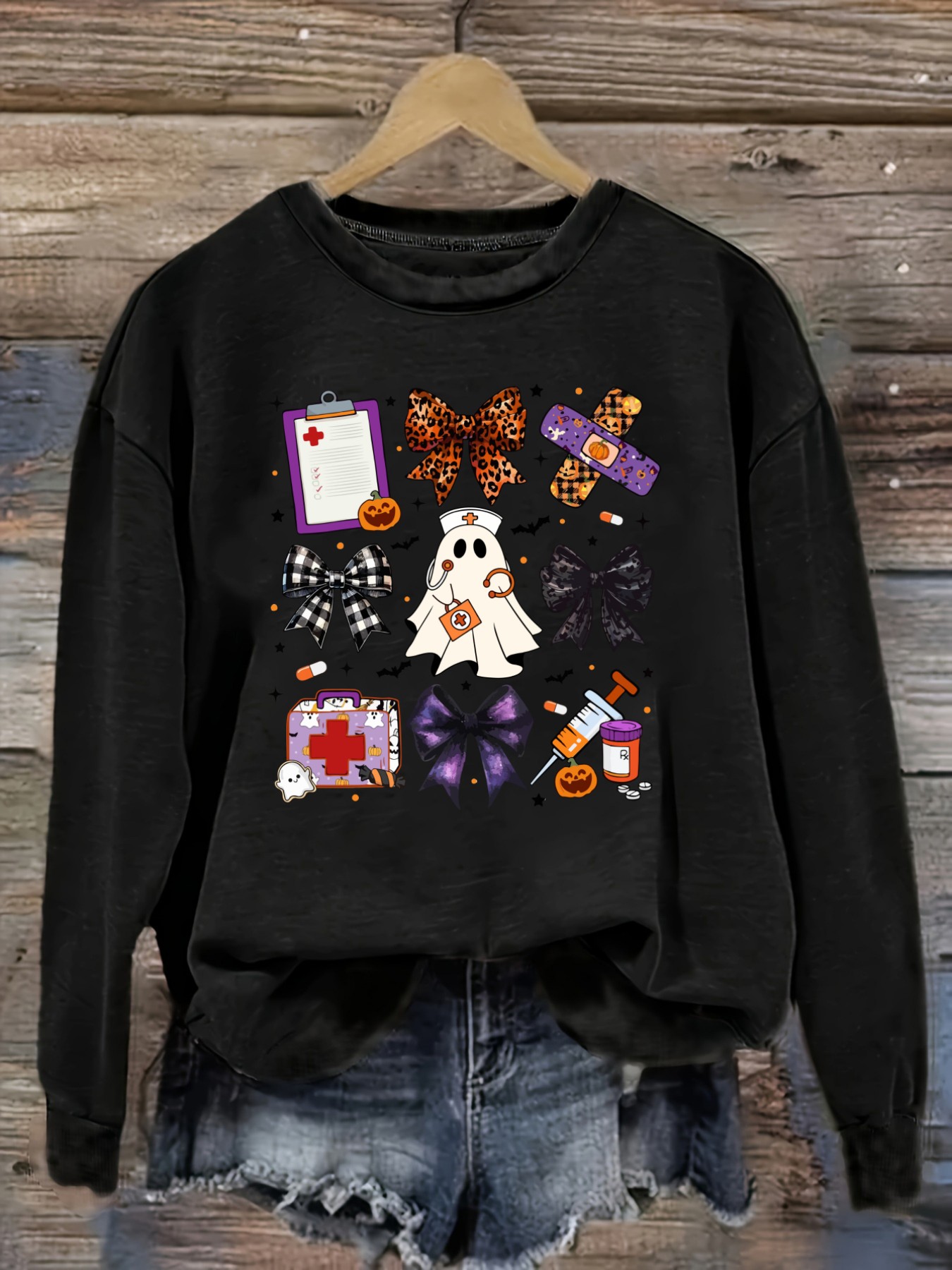 Women's Casual Long Sleeve Cre - Costumes review and price