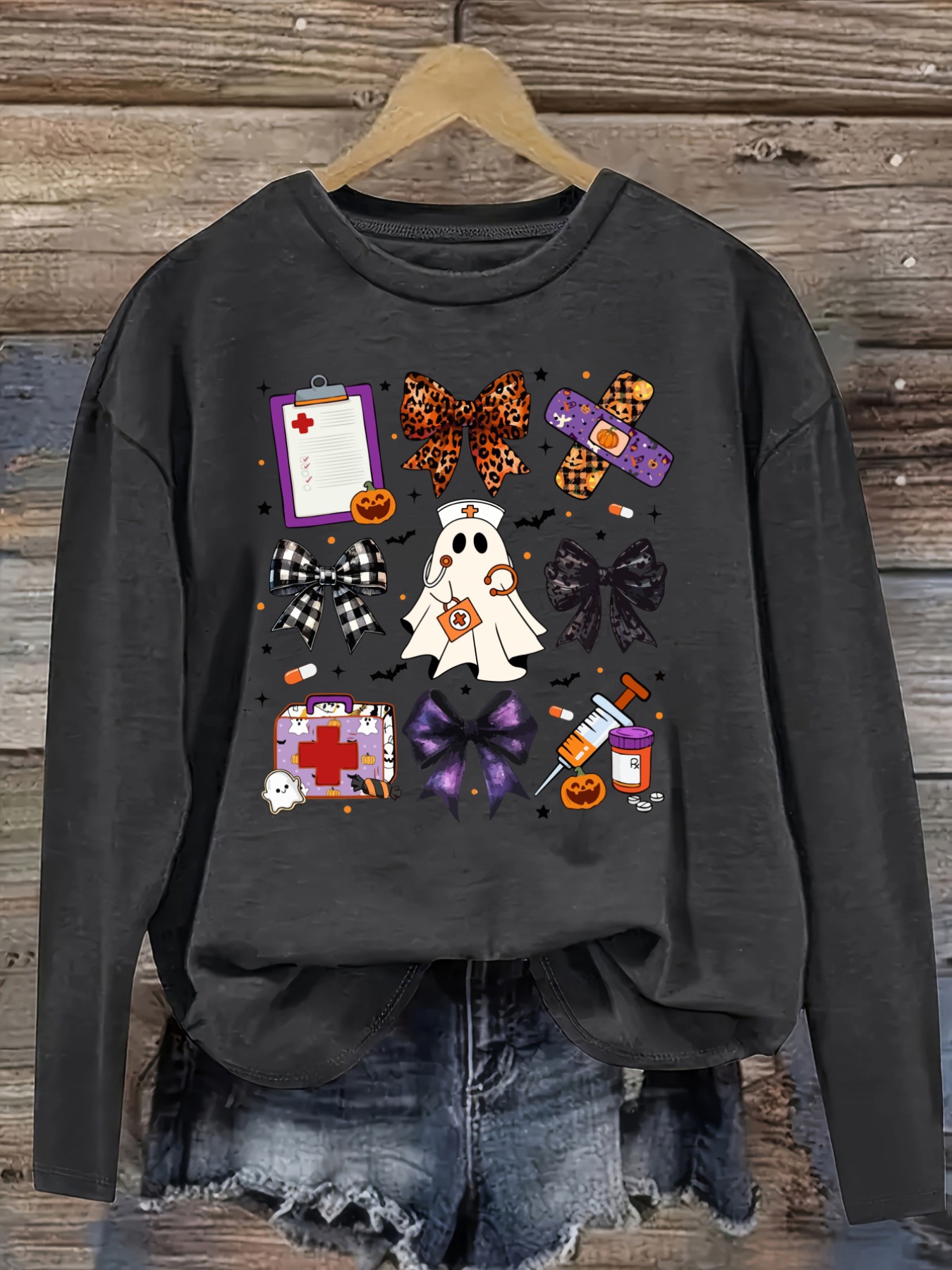 Women's Casual Long Sleeve Cre - Costumes review and price