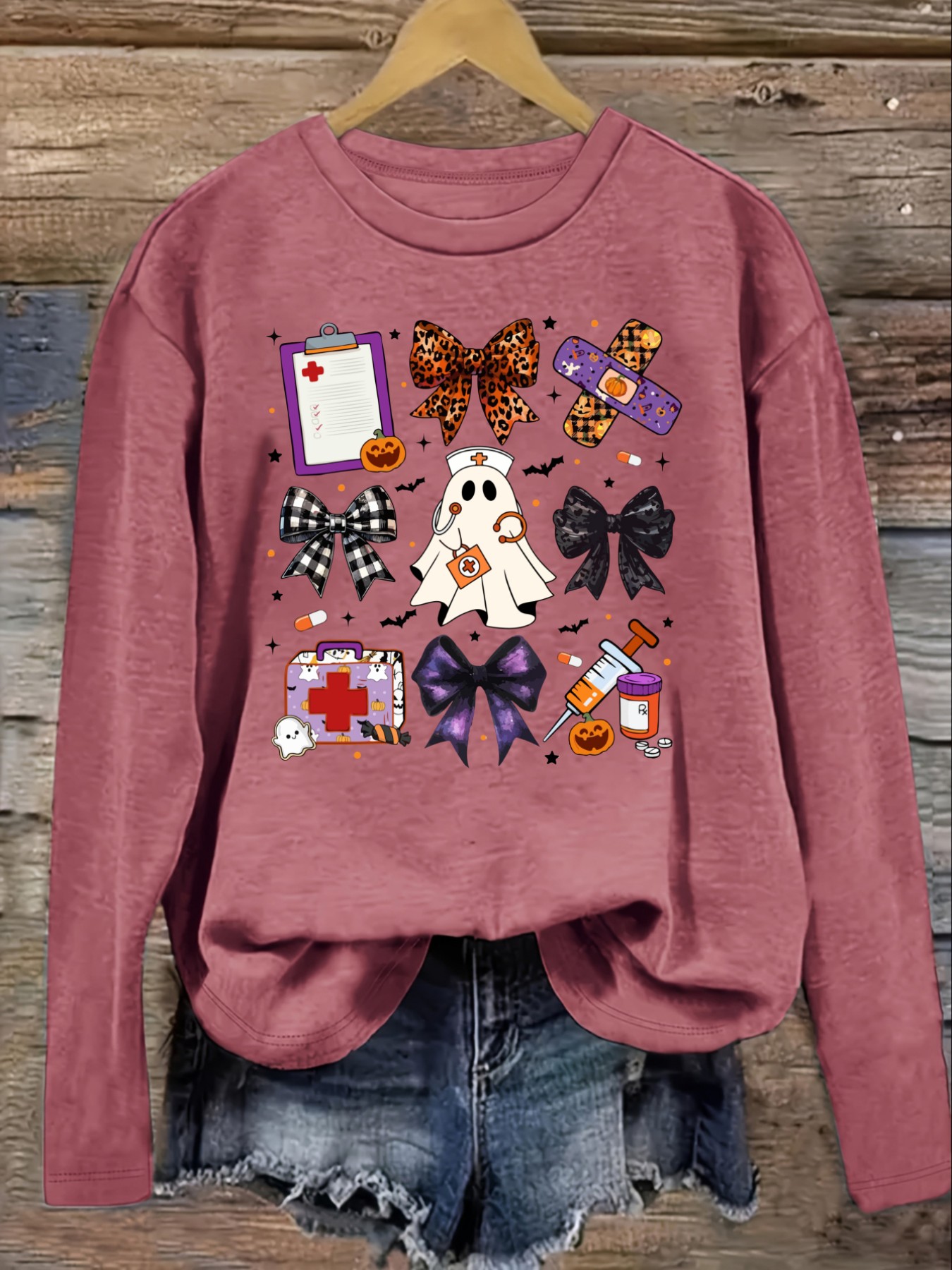 Women's Casual Long Sleeve Cre - Costumes review and price