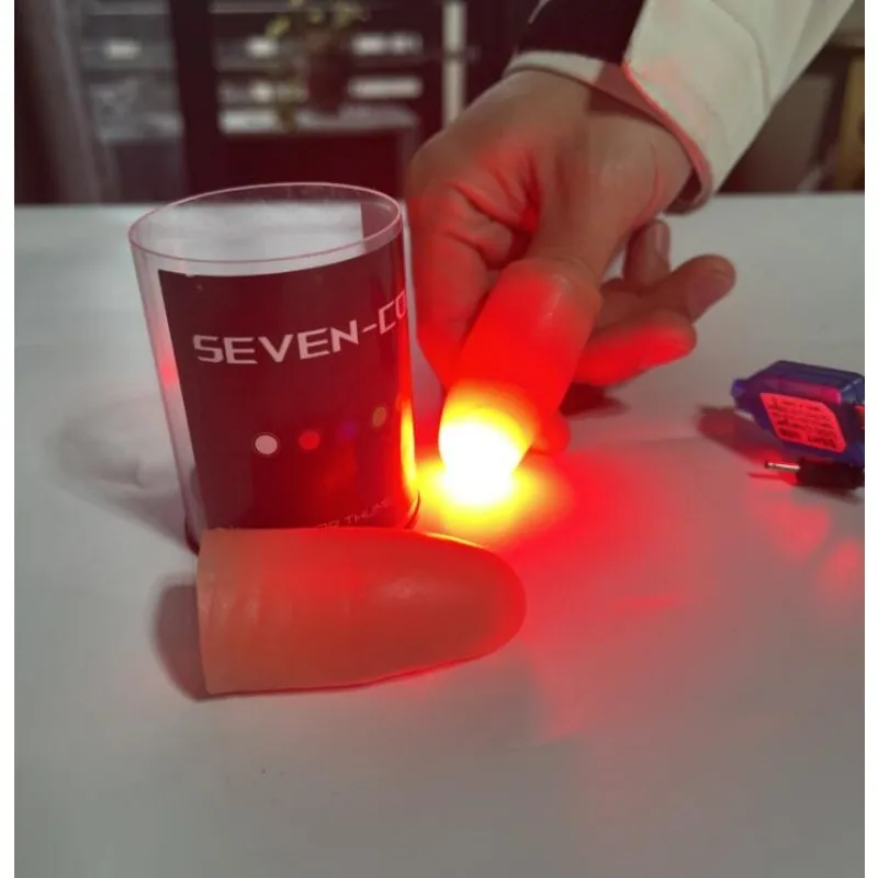 Seven Colors LED Light Thumb M - Thumb Tip Magic Trick Set review and price
