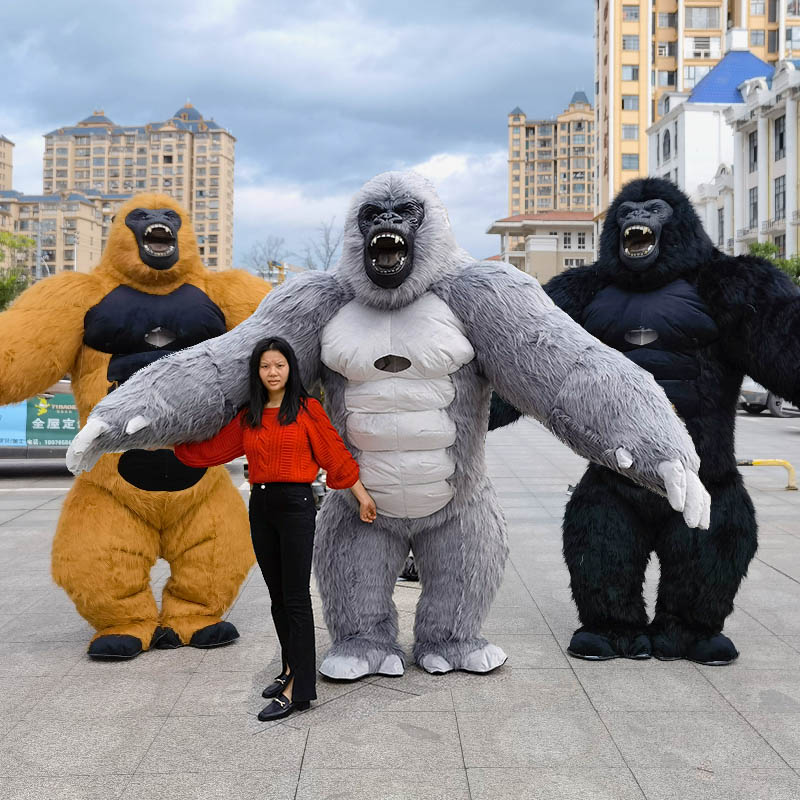 Real Life Inflatable Gorilla M - Inflatable Dinosaur Costume Adult review and price