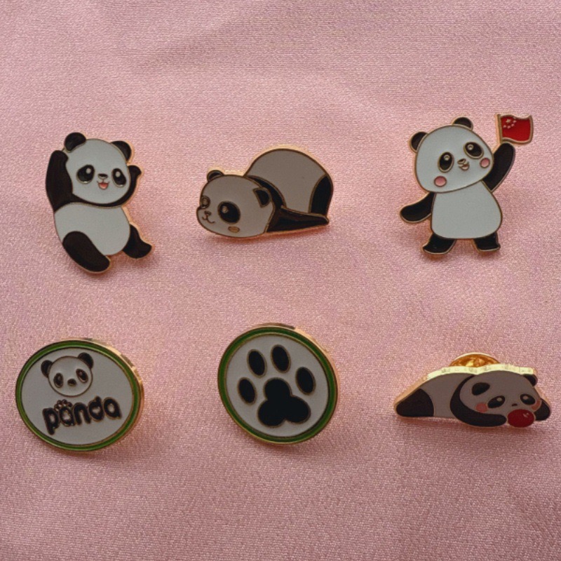 6pcs Cartoon China Panda Badge - Party Supplies review and price