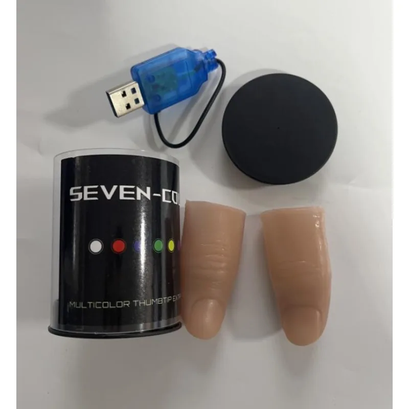Super Light Seven Colors LED L - Thumb Tip Magic Trick Set review and price