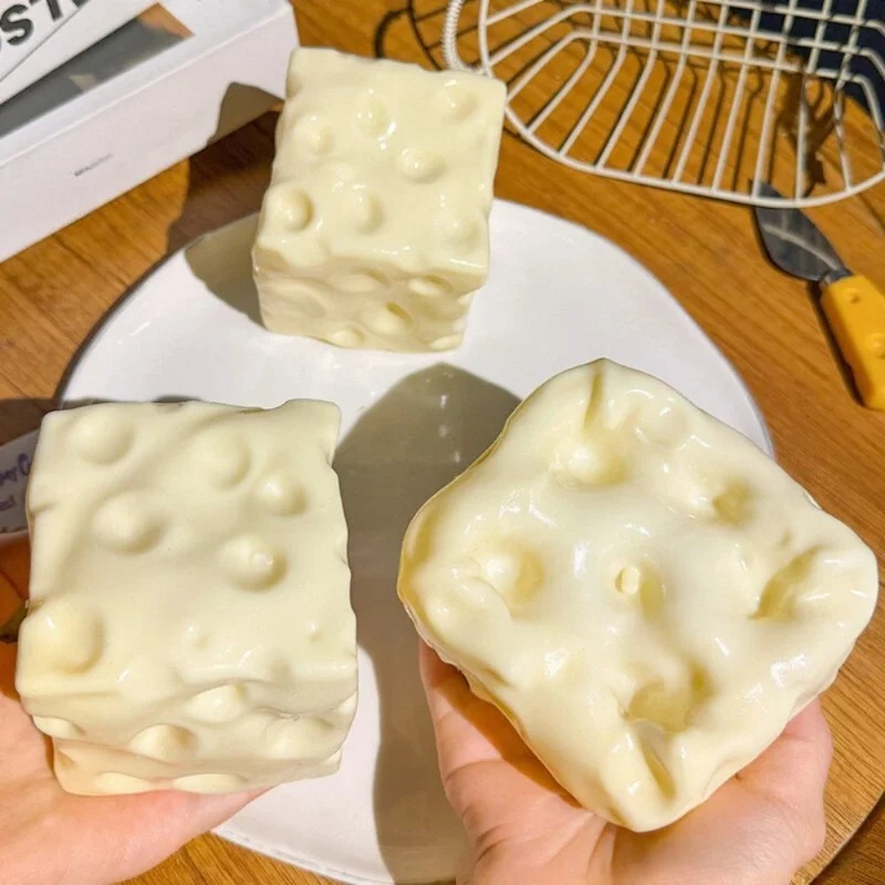 Taba Squishy Cheese Cube Stres - Novelty Gifts review and price
