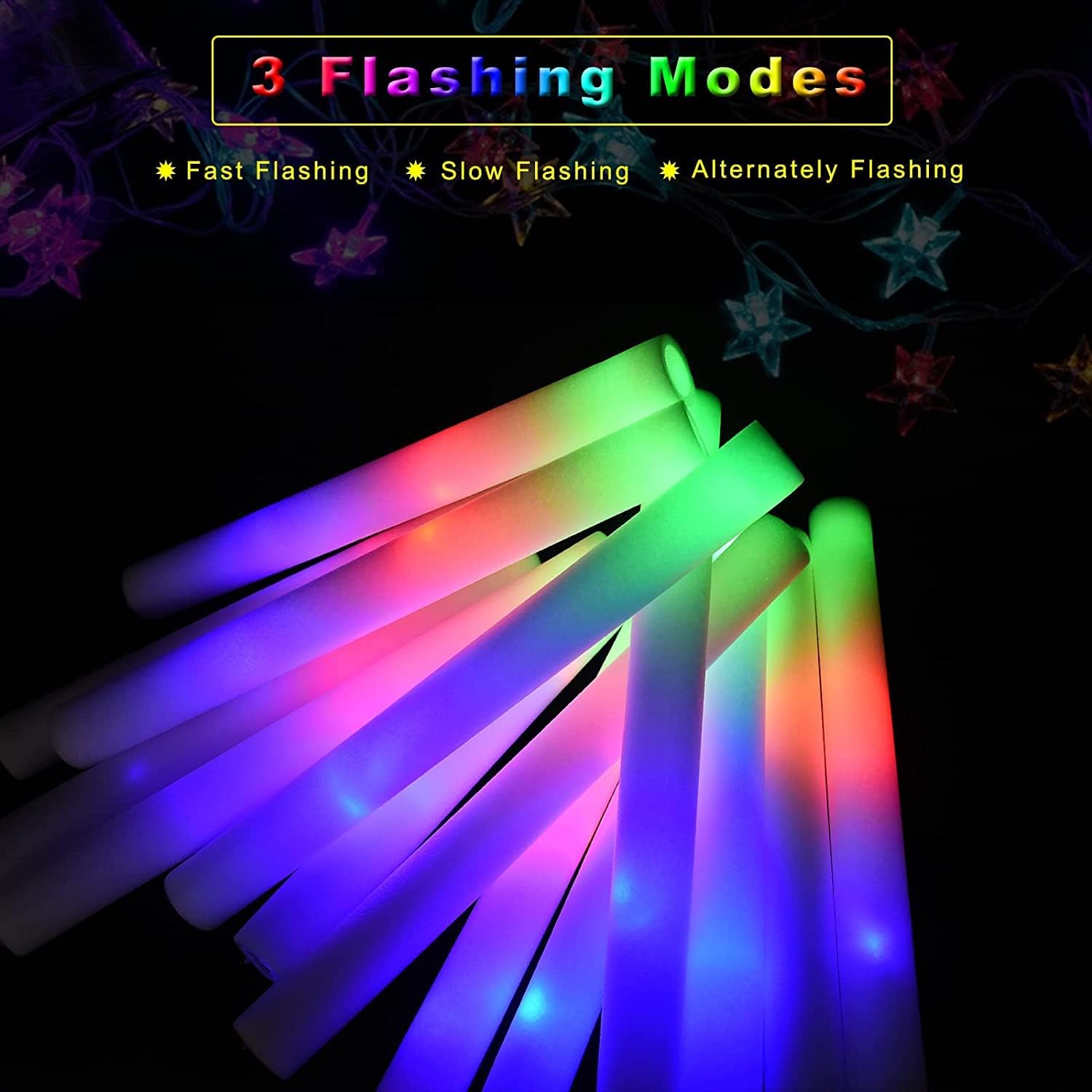 30Pcs Foam Glow Sticks with 3  - Flashing Led Foam Sticks Party review and price