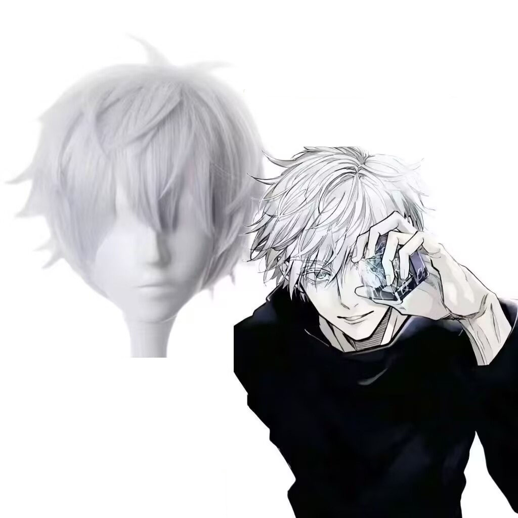 Gojo Satoru Cosplay Wig Anime  - Anime Cosplay Wig Heat Resistant review and price