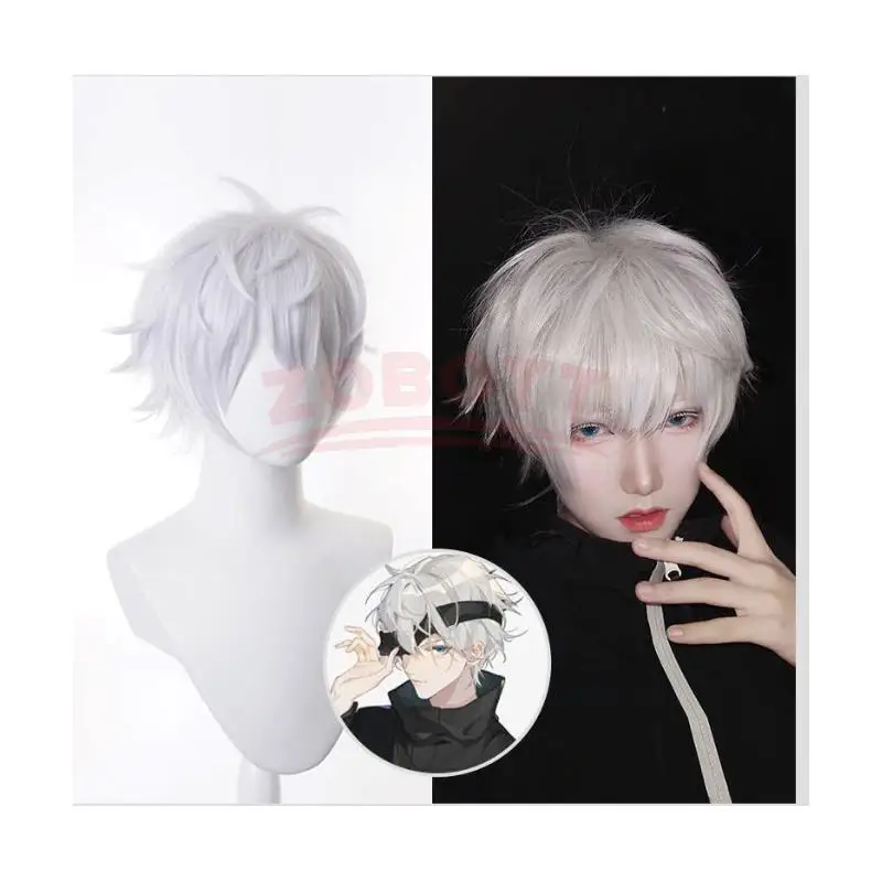Gojo Satoru Cosplay Wig Anime  - Anime Cosplay Wig Heat Resistant review and price