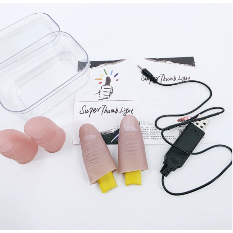 7 Color Light-Pair Set Chargin - Thumb Tip Magic Trick Set review and price