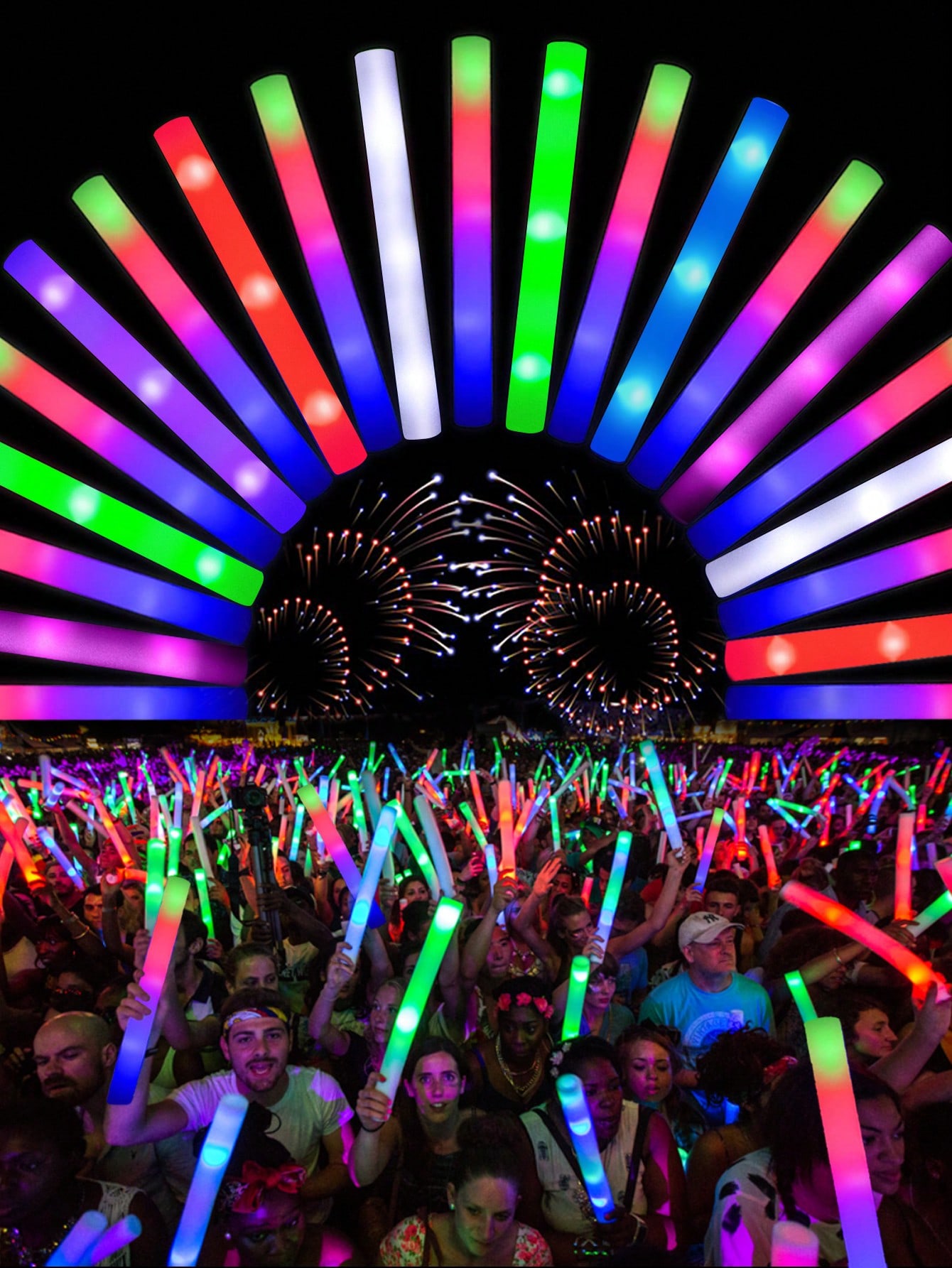 20/30pcs LED Foam Glow Sticks  - Flashing Led Foam Sticks Party review and price