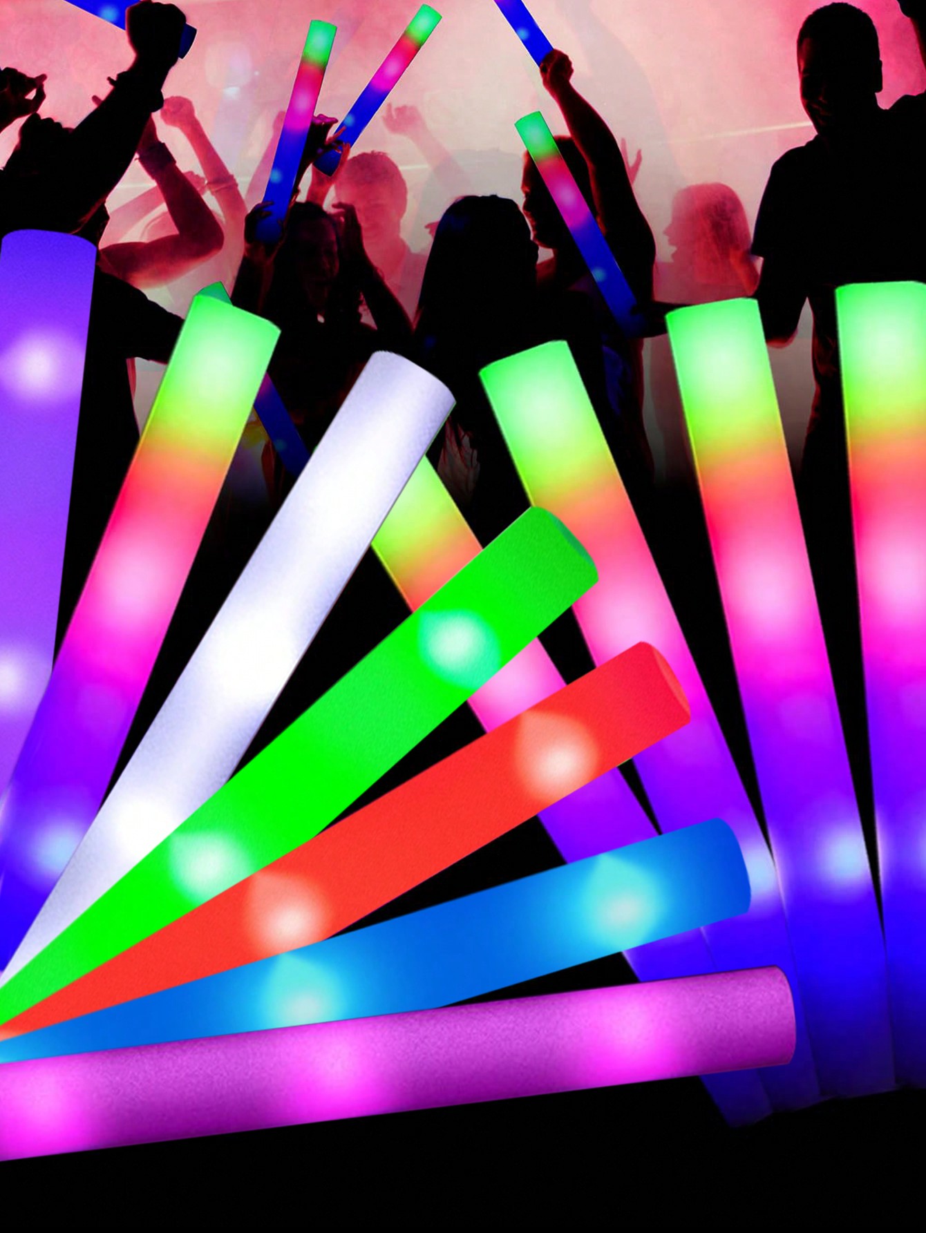 20/30pcs LED Foam Glow Sticks  - Flashing Led Foam Sticks Party review and price