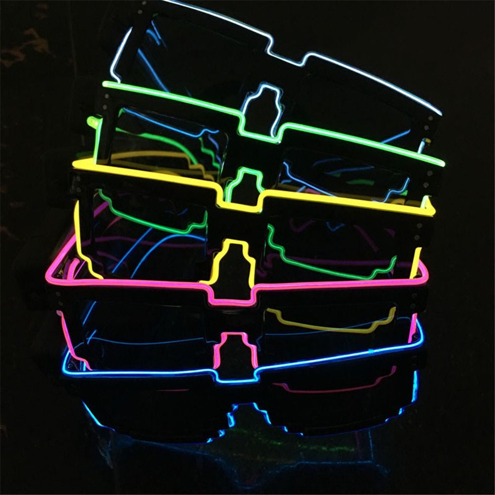 Novel Mosaic LED Glasses Wirel - Glow In The Dark Party Glasses review and price