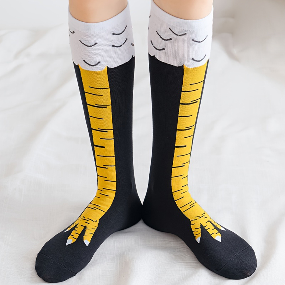 1 Pairs Women Knee High Socks  - Funny Chicken Leg Socks review and price
