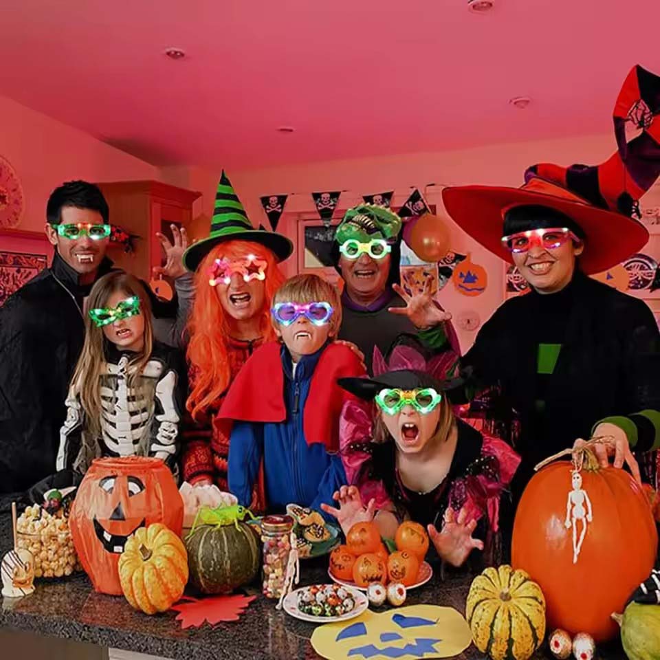 10/20/30/40/50 Pcs LED Light U - Glow In The Dark Party Glasses review and price
