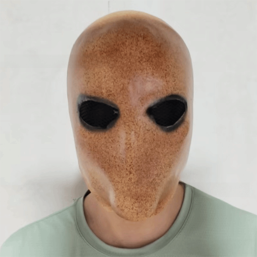 Faceless Man Halloween Slender - Latex Alien Mask Realistic review and price