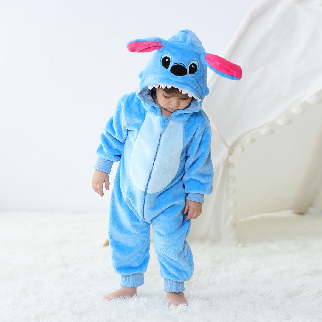 Baby Kigurumi Stitch Cartoon R - Spiderman Jumpsuit Kids review and price