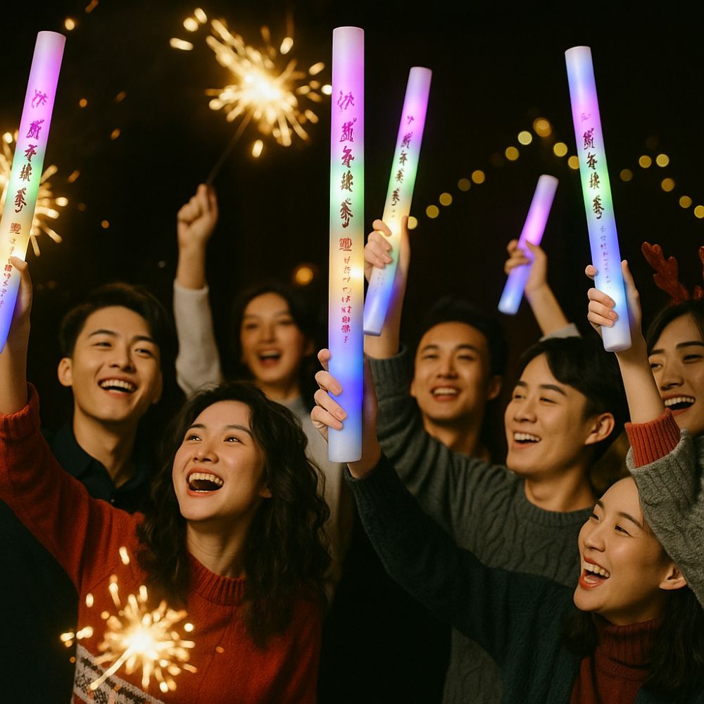 Atmosphere Props Colorful Spon - Flashing Led Foam Sticks Party review and price