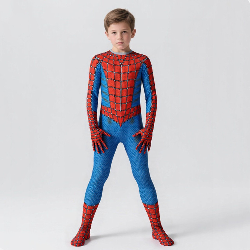 Unisex Kids Superhero Costume  - Spiderman Jumpsuit Kids review and price