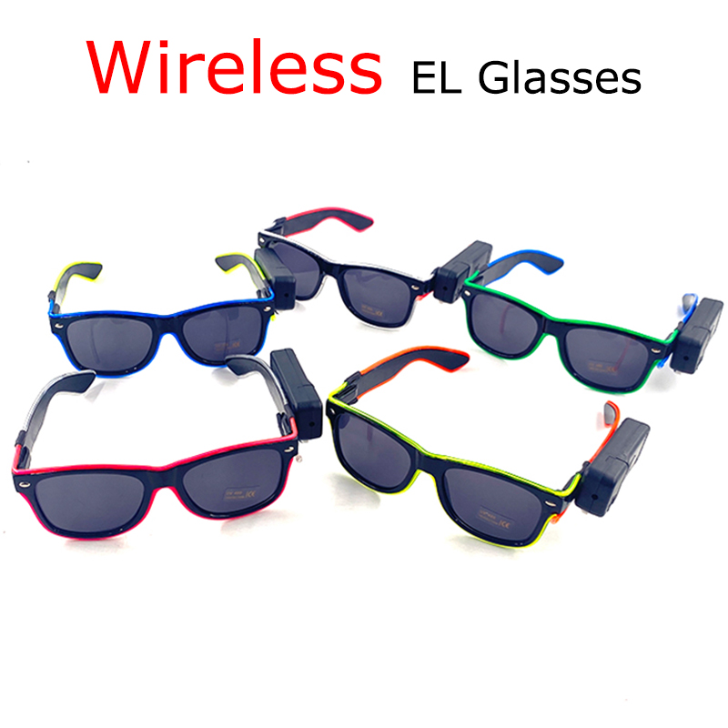 Wireless Cool LED Sunglasses f - Glow In The Dark Party Glasses review and price