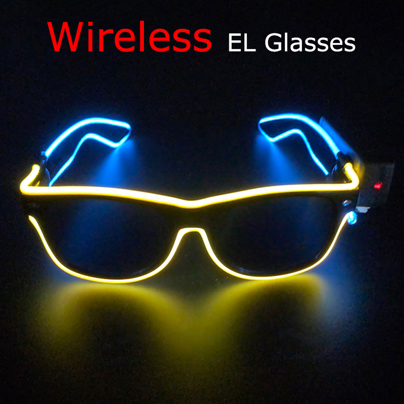 Wireless Cool LED Sunglasses f - Glow In The Dark Party Glasses review and price
